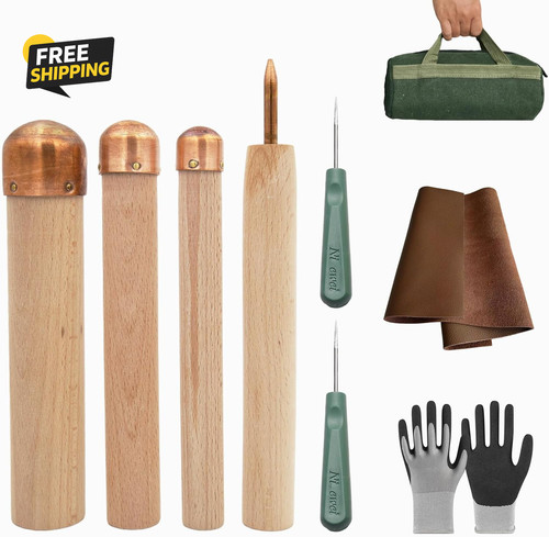9pc flint knapping tools - 9pc,