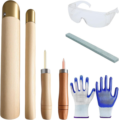 8pcs flint knapping tools kit - knapping,