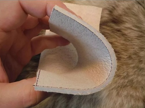 Soft leather hand pad - pad, flint