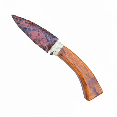 Mahogany arrowhead stone knife - mahogany,