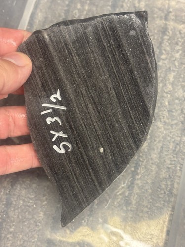 Utah black obsidian - black, for