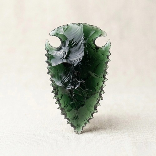 Green obsidian fish - green,