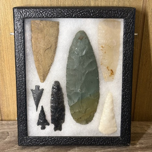 Arrowheads collection flint - arrowheads,