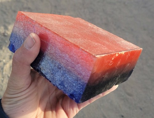 Flint knapping fiber optic - flint,