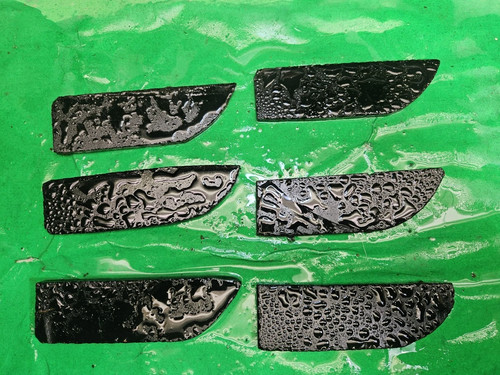 Lot black obsidian knife - black,