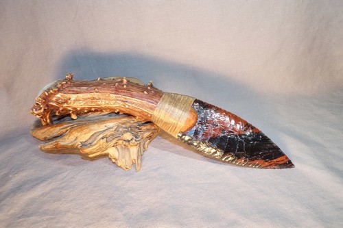 Large triple flow - large, obsidian